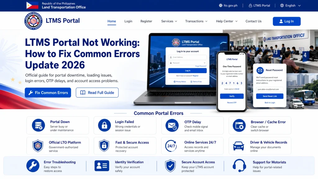 Common LTMS Portal Errors and How to Fix Them