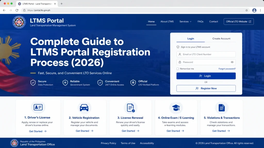 Step‑by‑Step LTMS Portal Registration