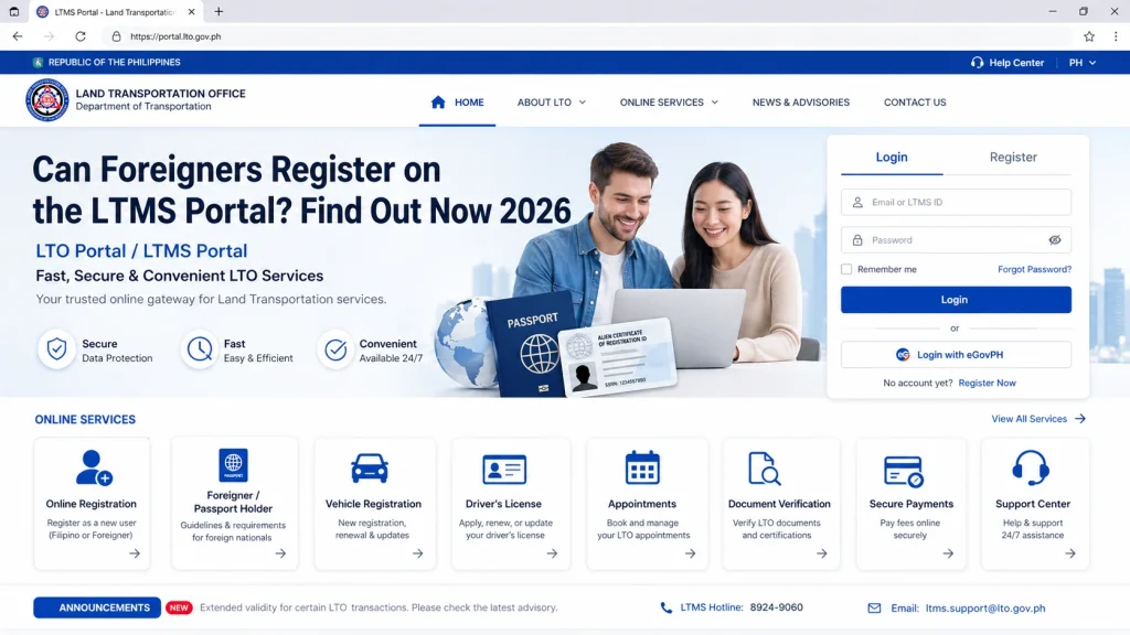 How to Register on the LTMS Portal