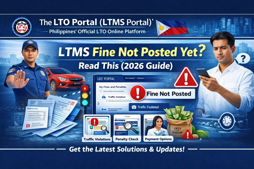 What You Should Do When the Fine Is Not Posted Yet