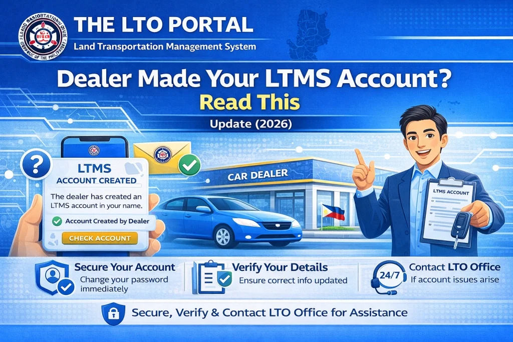 What Should You Do If a Dealer Created Your LTMS Account?