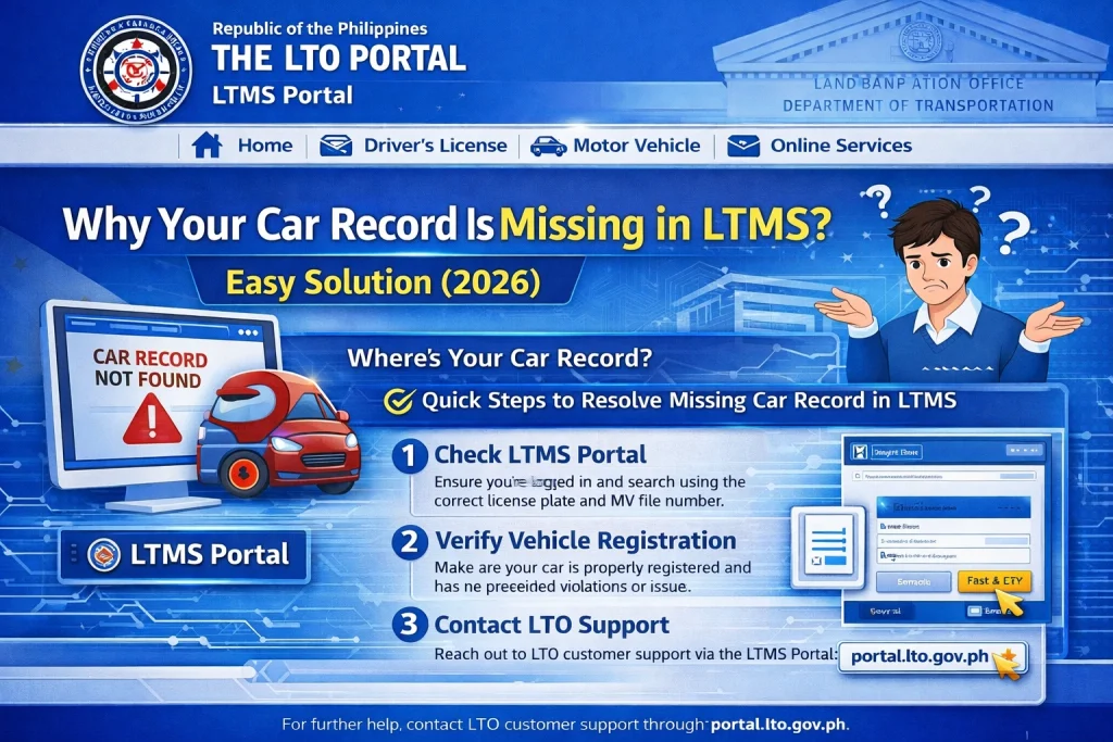 How to Fix Missing Vehicle Records in LTMS