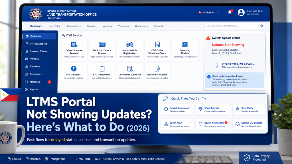 Steps to Take When LTMS Portal Isn’t Showing Updates