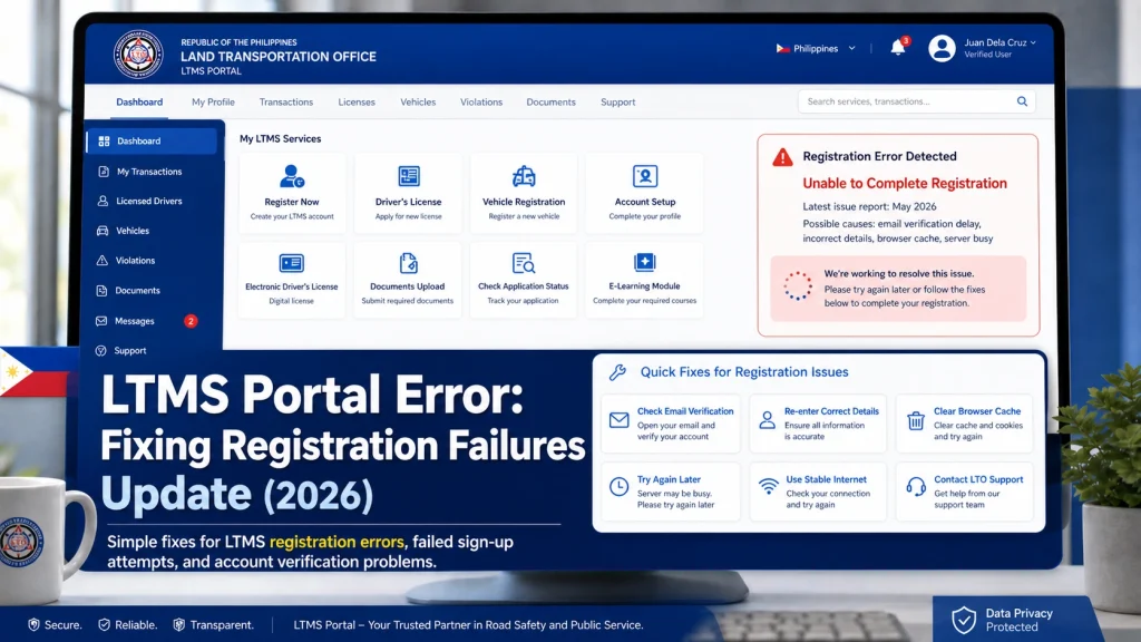 Solutions for LTMS Portal Technical Issues