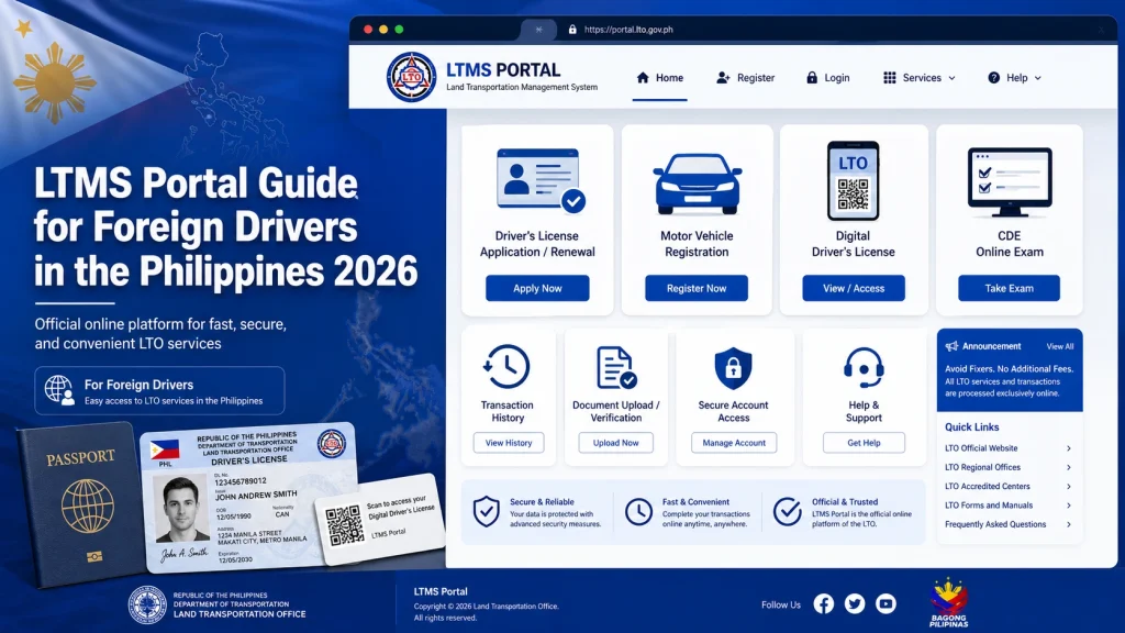 Step-by-Step: How to Register on the LTMS Portal (Foreign Drivers)