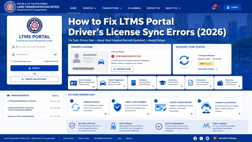 Steps to Fix Driver’s License Sync Errors