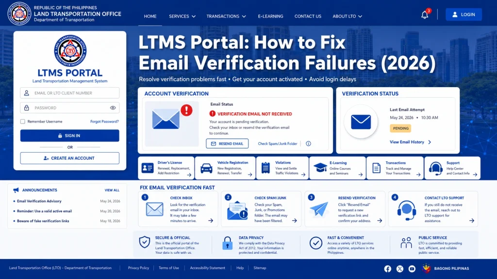 Steps to Fix LTMS Email Verification Failures