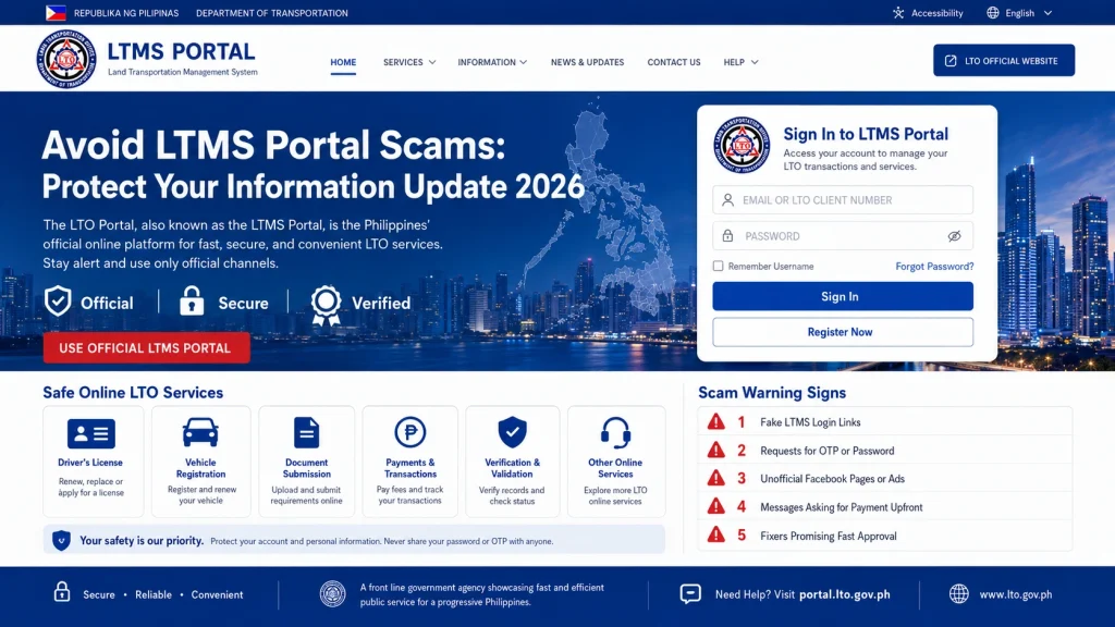 How to Protect Your Information on the LTMS Portal